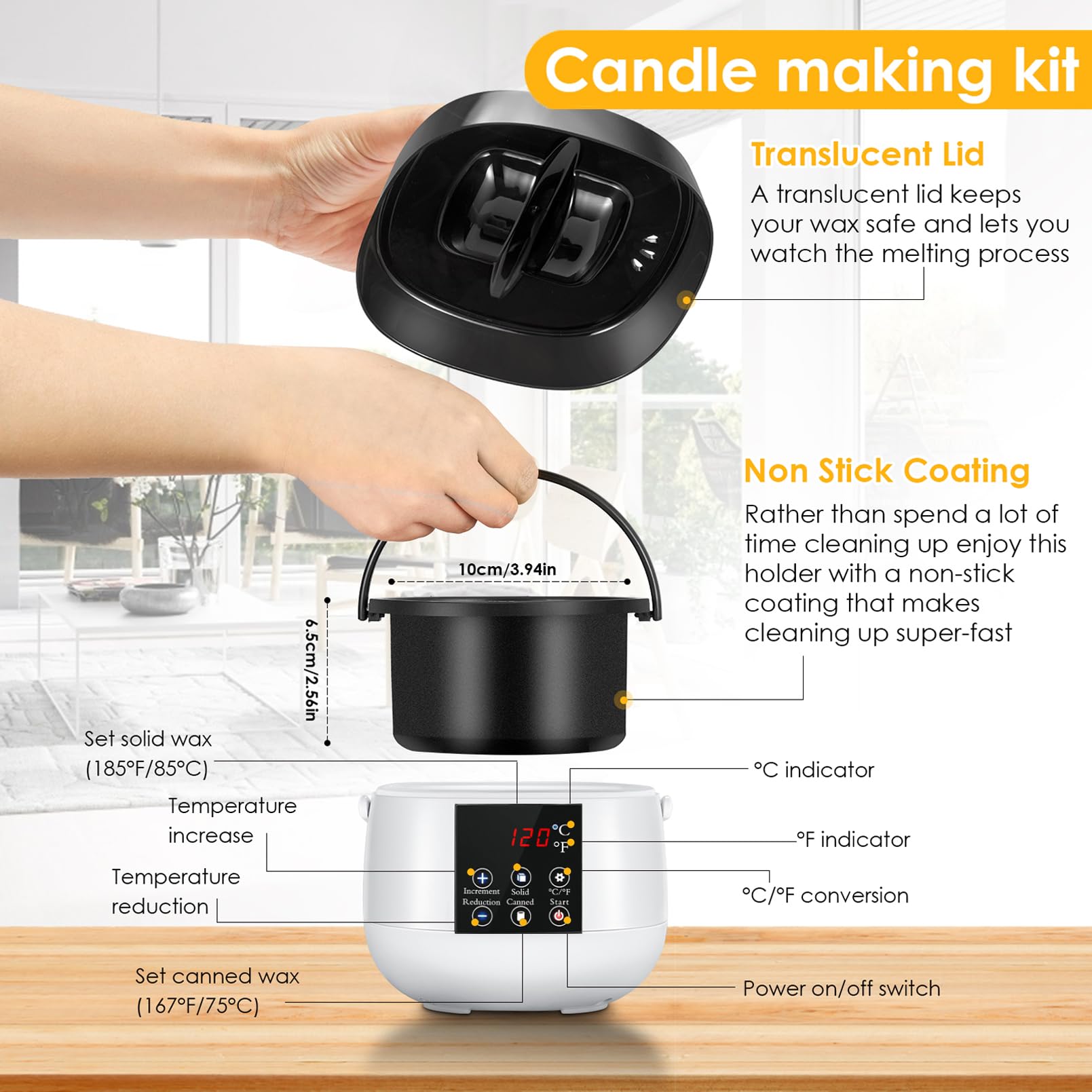 Amazon｜500ml ワックスヒーター ウォーマー 脱毛ワックスマシン スパ